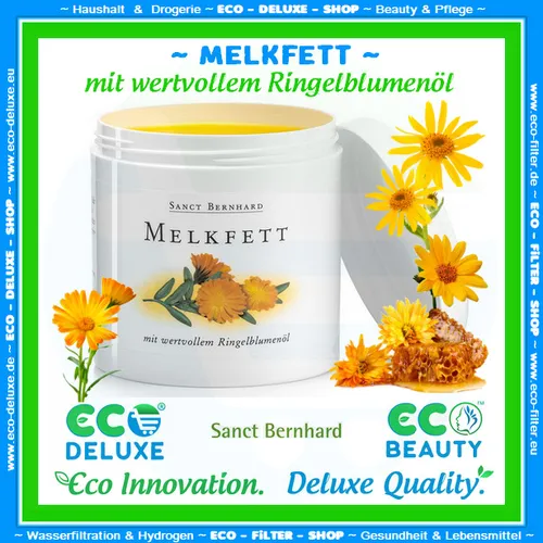 Melkfett 500 ml - Hautschutz & Pflege - Hochwertige Lotion mit wertvollem Ringelblumenöl. Ideal für die Pflege von Händen und Füßen. Schützt vor Kälte und unterstützt die Hautregeneration.