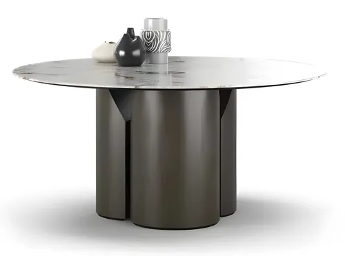Moderner grauer Couchtisch aus Holz und Marmor - Eleganter Couchtisch aus Holz und Marmor, ideal für das Wohnzimmer. Mit einer Größe von 138 x 138 cm bietet er viel Platz und überzeugt durch sein modernes Design. Ein stilvolles Möbelstück, das jeden Raum aufwertet.
