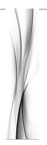 Home fashion Schiebevorhang in Grau - Moderner Look - Schiebevorhang aus Dekostoff-Seidenoptik mit fotorealistischen Motiven, inklusive Zubehör für einfache Montage. Ideal für stilvolle Fensterdekoration!