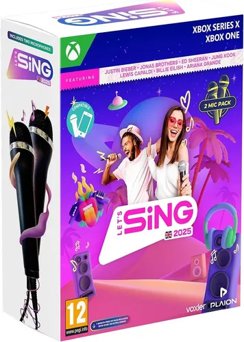 Let's Sing 2025 mit 2 Mikrofonen