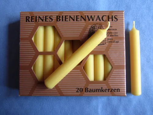 Stück Baumkerzen 100 % Bienenwachs Christbaumkerzen Weihnachtsbaum Kerzen 20
