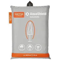 Siena Garden AquaShield Schutzhülle für Mittelstockschirme - Sonnenschirm-Zubehör mit hochwertigem, wasserfestem Material für ganzjährigen Schutz vor Witterungseinflüssen und UV-Strahlen. Einfache Anwendung dank integriertem Kordelzug für perfekten Halt.