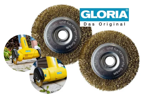 Gloria Elektro-Fugenbürste Stahldraht-Fugenbürste 2er Set von GLORIA
