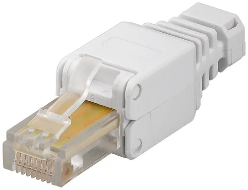RJ45 Stecker Cat.5e für flexible und starre Adern / werkzeuglose Montage