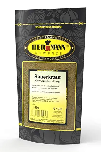 Herrmann Gewürze Sauerkraut Gewürz 50g Gewürzmischung