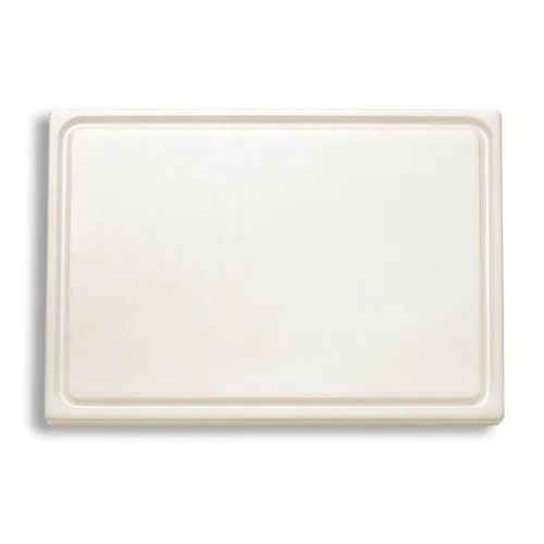 Fr. Dick HACCP Schneidebrett 32x26cm weiß Saftrille Gastronom 1/2 Tranchierbrett