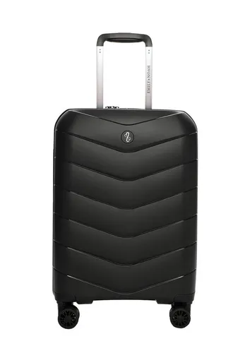 EMILY & NOAH Trolley E&N Travelbestie Werner, 4 Rollen - Koffer für modernes Reisen, leicht und widerstandsfähig mit 4 leisen Doppelrollen und verstellbarem Teleskopgriff für optimalen Komfort.