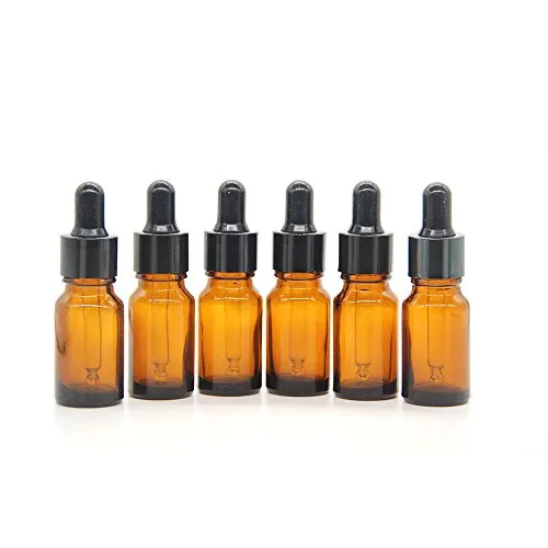 YIZHAO Pipettenflasche 10ml Braun, Apothekerflasche mit Pipette Glas, für Ätherisches Öl, Aromatherapie, Massage, Düfte, Labor, Kosmetik, Reisen – 12 Pcs
