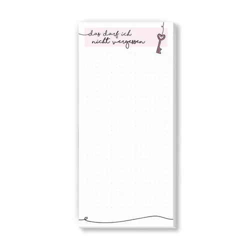 Notizblock Das darf ich nicht vergessen  magnetische Rückseite I dv532 1
