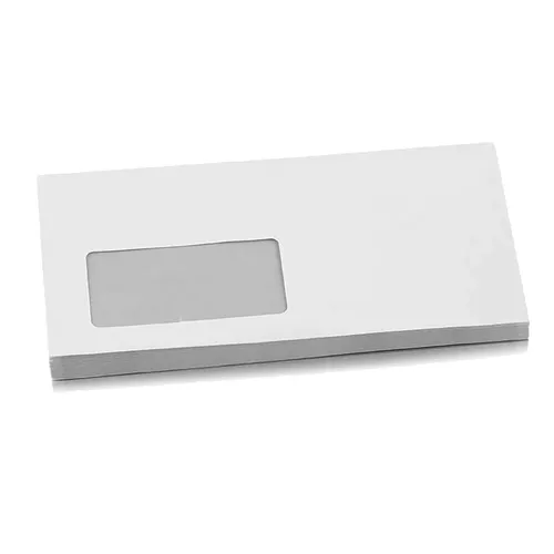 Stück Briefumschläge Din Lang weiß mit Fenster 220 x 110 mm selbstklebend 25