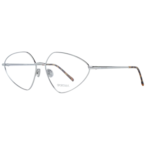 Sportmax Brille SM5019 016 60 Damen Silber - Brillenfassungen für Damen, elegante silberne Vollrandbrille mit einer Breite von 145 mm und inklusive Original-Etui. Ideal für stilbewusste Frauen.