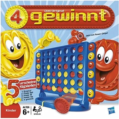 Hasbro 08417100 - 4 gewinnt - Gesellschaftsspiel für die ganze Familie, fördert strategisches Denken und macht Spaß für Jung und Alt.