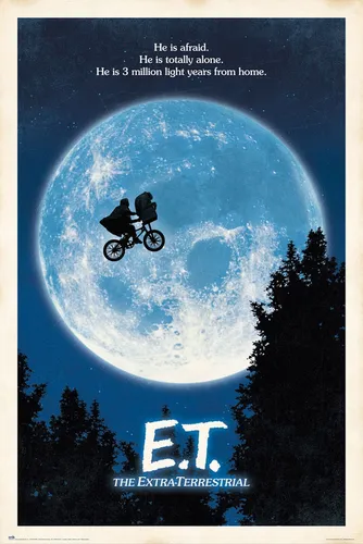 Poster E.T Maxi Plakat Wandposter Original Filmposter Geschenk 61x91,5 cm