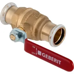 Produktbild Geberit Mapress Kugelhahn 54 mm mit Pressmuffe aus Messing