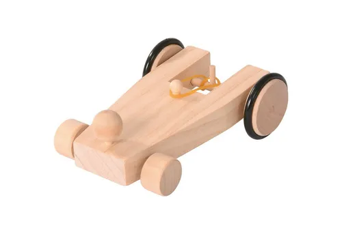EDUPLAY Experimentierkasten Auto mit Gummiantrieb, 14 x 9,5 x 4,5 cm