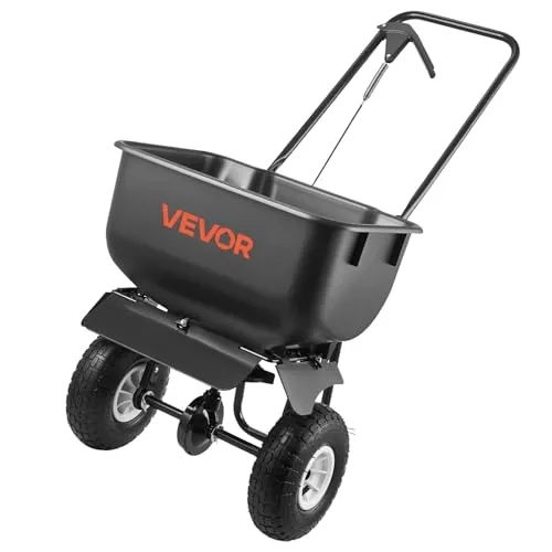 VEVOR Streuwagen 3,66m Saatgutstreuer 36,3kg Düngerstreuer