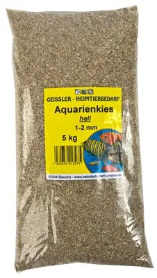 Geißler Aquarienkies 1-2mm fein 25 kg, Aquariumkies