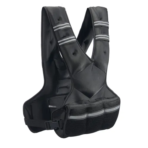 VEVOR Verstellbare Gewichtsweste 9-14,5 kg - Sonstige Fitnessgeräte - Anpassbare Gewichtsweste mit atmungsaktivem Neopren, reflektierenden Streifen für Sicherheit und vielseitig einsetzbar beim Laufen, Wandern oder Krafttraining.