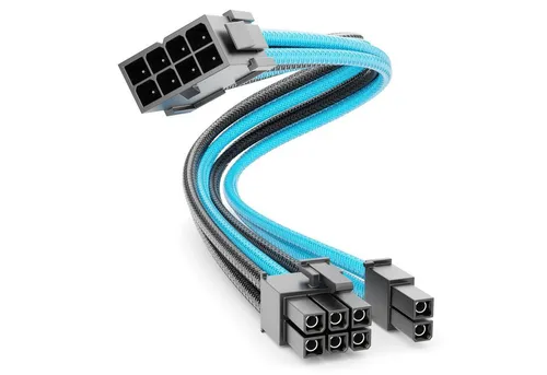 deleyCON deleyCON 6+2 Pin PCI Express GPU Grafikkarte Strom Kabel Intern 30cm Computer-Kabel