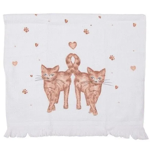 Gästehandtuch, Gästetuch, Handtuch KITTY CATS 40x60 by Clayre & Eef CTKCS