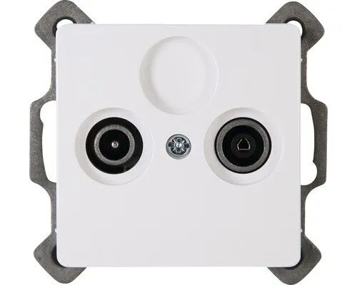 Kopp 921302089 Antennensteckdose TV/RF Paris arktisweiß von Kopp