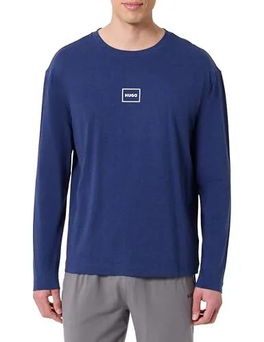 HUGO UNDERWEAR T-Shirt Laze Longsleeve - Casual Herren Langarmshirt in Dunkelblau, aus elastischem Single Jersey für optimalen Tragekomfort und Bewegungsfreiheit.