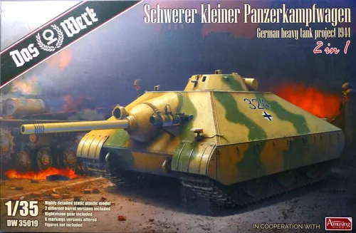 DAS WERK DW35019 - 1:35 Schwerer kleiner Panzerkampfwagen Projekt 1944