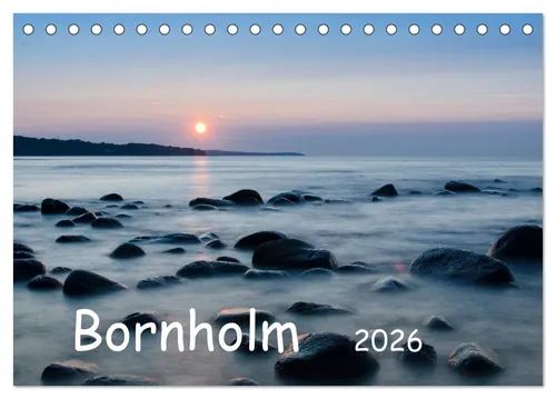 CALVENDO Wandkalender Bornholm (Tischkalender 2026 DIN A5 quer), CALVENDO Monatskalender