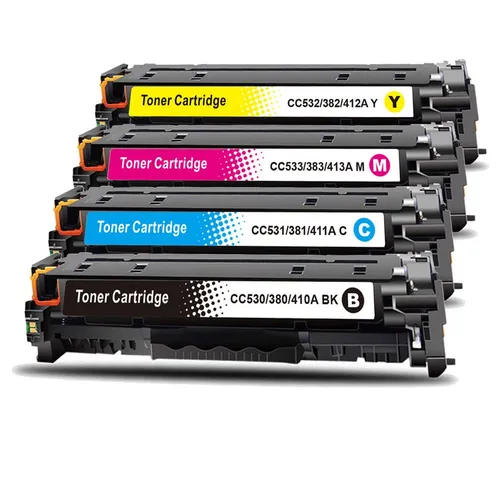 Gigao 4er-Toner-Set für HP LaserJet Pro 400 color M 475 dn - Toner - Professionelles 4-Farben-Set für hohe Druckqualität und Wirtschaftlichkeit. Hohe Seitenreichweite von 4.000 Seiten bei Schwarz und 2.600 Seiten bei Farbe, ideal für Büroanwendungen.