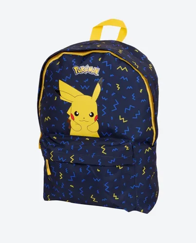 Pokémon Rucksack 43cm - Pikachu Design - Praktischer Rucksack für Kinder mit Reißverschluss, ideal für Schule und Freizeit. Aus robustem Polyester gefertigt und mit Pikachu-Motiv – ein echter Hingucker!