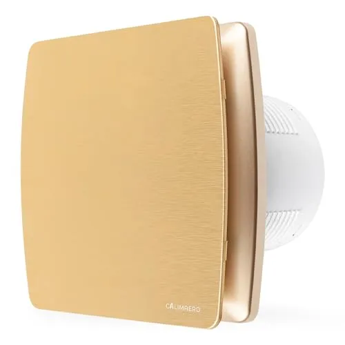 calimaero® BREEZE Badlüfter 100mm Mit Nachlauf Und Rückstauklappe, Badlüfter Mit Feuchtigkeitssensor, Energieeffizient, Leise, Kunststoff 12 W, 95m³/h, 32db, Ipx4