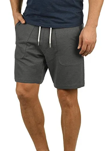 Blend Mulker Herren Sweatshorts Kurze Hose Jogginghose mit Kordel Regular Fit, Größe:XL, Farbe:Pewter Mix (70817)