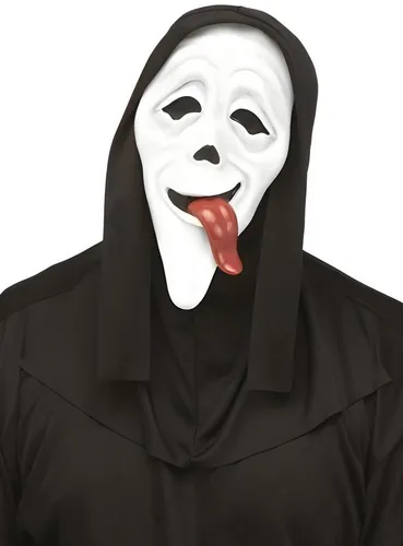 Offizielle Gespenstergesicht Scream Maske für Halloween in weiß von Chaks