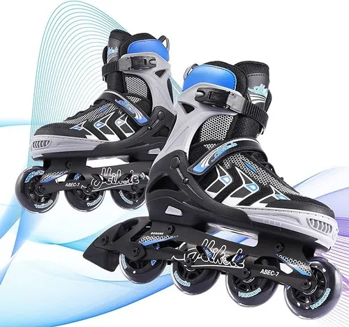 HIKOLE VERSTELLBARE INLINE SKATES GR. 37-40 KOMFORT ROLLSCHUHE