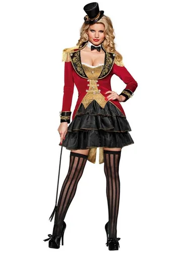 Maskworld Kostüm Burlesque Zirkus für Damen – Verführerisches Faschingsoutfit - Elegantes Burlesque Kostüm für einen unvergesslichen Auftritt: Hochwertige Verarbeitung, edles Design und ein Hauch von Varieté. Perfekt für Karneval und Fasching!