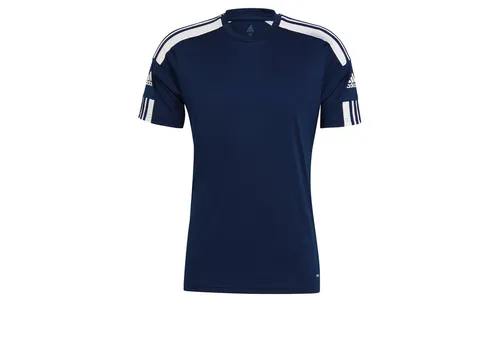 adidas Herren Squadra 21 Jersey, Team Navy/White, L - Trainingsbekleidung mit regulärem Schnitt und Rundhalsausschnitt, aus 100 % recyceltem Polyester für umweltbewusste Sportler.