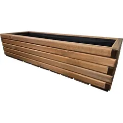 HolzGarden Rechteckiger Pflanzkübel 118x30x40 cm aus imprägniertem Kiefernholz