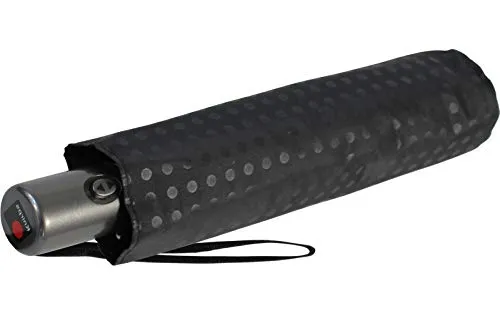 Knirps Regenschirm Slim Duomatic - kompakt und leicht mit Auf-Zu Automatik - Stockschirm in hochwertiger Verarbeitung, nur 260g leicht und ideal für unterwegs. Der Knirps Slim Duomatic überzeugt mit stabiler Konstruktion und 90cm Schirmdach für optimalen Wetterschutz.