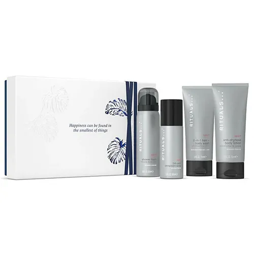 Homme Small Gift Set 2025 - Ganzkörperpflege für einen erfrischten Start in den Tag – mit Duschschaum, 2-in-1 Shampoo, Körperlotion und Antitranspirant für 24-Stunden-Schutz.