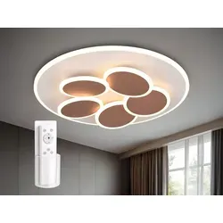 LED Deckenleuchte mit Fernbedienung, flach und dimmbar, Ø 48cm - Moderne LED Deckenleuchte in ansprechendem Design mit Fernbedienung. Stufenlos dimmbar und anpassbare Lichttemperatur für individuelle Beleuchtung im Wohnbereich.