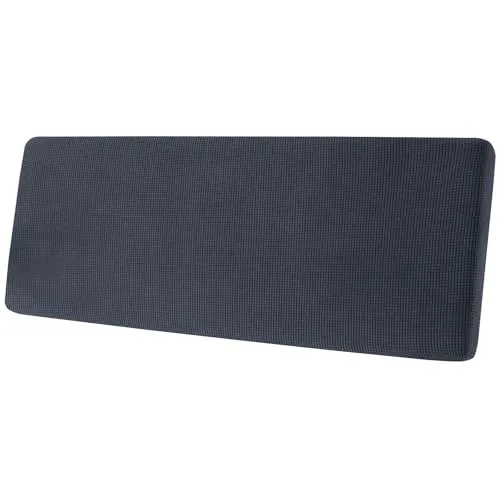 Produktbild SYLC Sofa Sitzkissenbezug, Sofa Sitzkissenbezug Stretch, Elastischer Kissenbezüge, Husse Überzug Bezug Für Sofa Sitzkissen, rutschfest Stoff Tartan (Dunkelgrau,2-Sitzer)