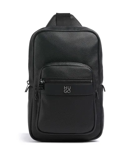 Hugo Quantic Slingbag schwarz 50547451-001 - Stylische Slingbag aus hochwertigem Lederimitat, perfekt für den urbanen Alltag und bietet viel Stauraum bei minimalistischem Design.
