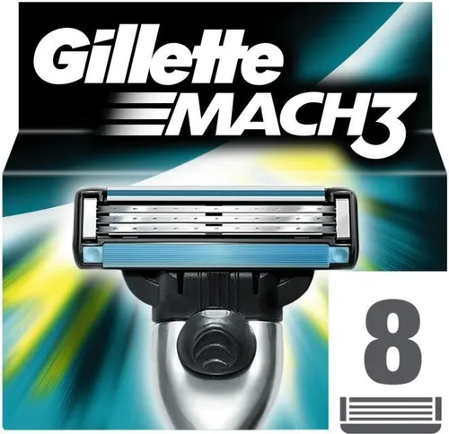 Produktbild Gillette Rasierklingen Mach3 Turbo Packung 8 Klingen OFFIZIELLER Nachfüllpack Turbo Rasur