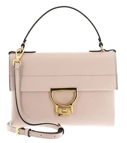 Coccinelle Arlettis Handbag Rosette - Damen-Henkeltaschen aus hochwertigem Rindsleder, vielseitig kombinierbar und mit abnehmbarem Schulterriemen für flexible Trageoptionen.