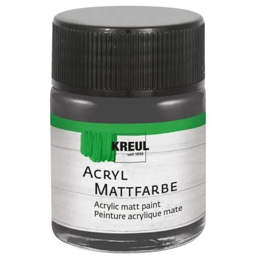 KREUL Acryl Mattfarbe graphitgrau 50ml Glas | 4000798114275 | 75576