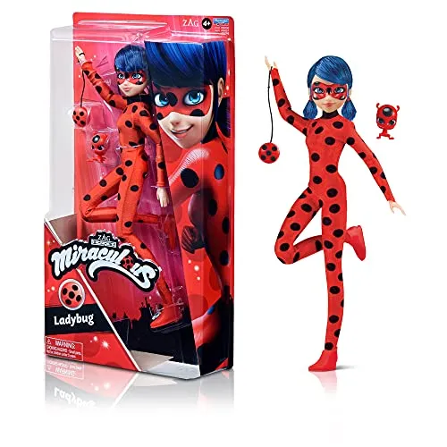 Miraculous Core Fashion Doll Lady Bug (60-50001) - Puppen - Die Miraculous Lady Bug Puppe begeistert mit ihrem detailreichen Outfit und fördert fantasievolles Spielen für kleine Superhelden-Fans.