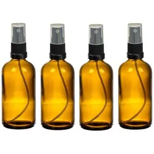 AP Sprühflasche SW10028, 0,1 Liter, Glas, 4 Stück