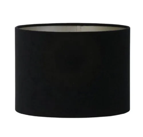Light & Living Lampenschirm Lampenschirm Velours Samt Schwarz Taupe (30x21cm)