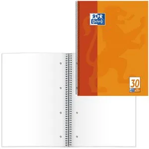 Oxford Collegeblock 100050359, A4, ohne Rand, 90 g/m², 80 Blatt, blanko