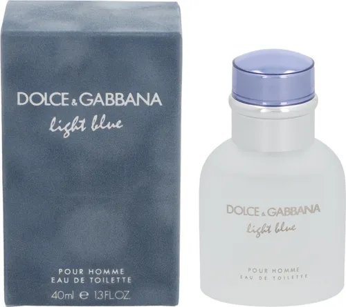 Dolce & Gabbana Light Blue Pour Homme Eau de Toilette 40 ml - Herrendüfte mit mediterranem Flair, dieser Duft vereint Zitrusnoten mit maskulinen Akzenten für ein sinnliches Erlebnis.